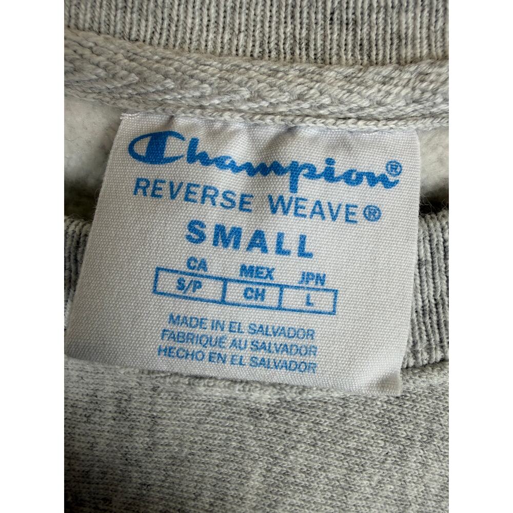 Champion Reverse Weave Middlebury Crewneck Sweatshirt Unisex Size S Gray College - Picture 3 of 6
